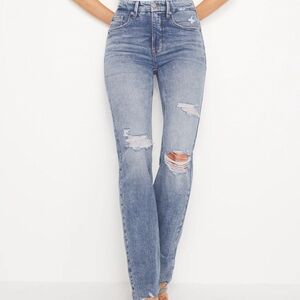 NWT Good American High Rise Blue Jeans ICON 90’s